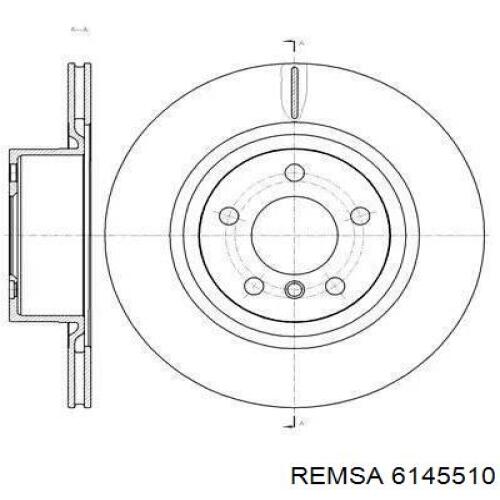 Comprar 6145510 Remsa Disco de freno trasero