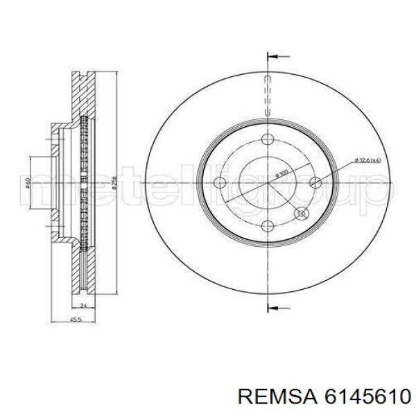 Comprar 6145610 Remsa Freno de disco delantero
