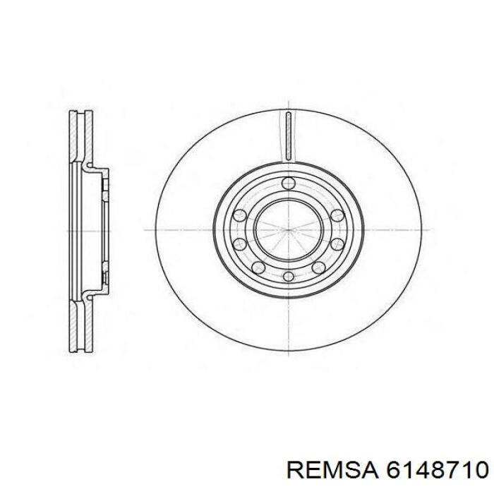 6148710 Remsa freno de disco delantero