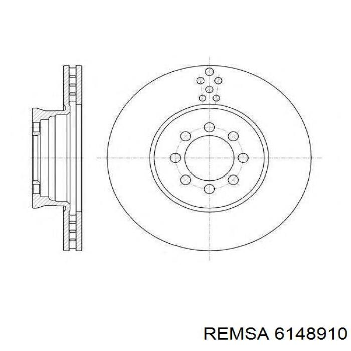 6148910 Remsa freno de disco delantero