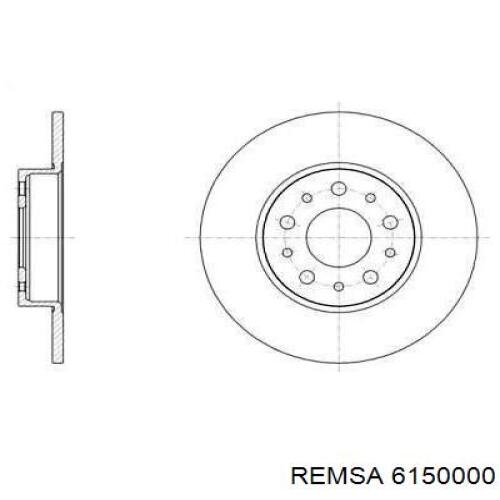 61500.00 Remsa disco de freno trasero