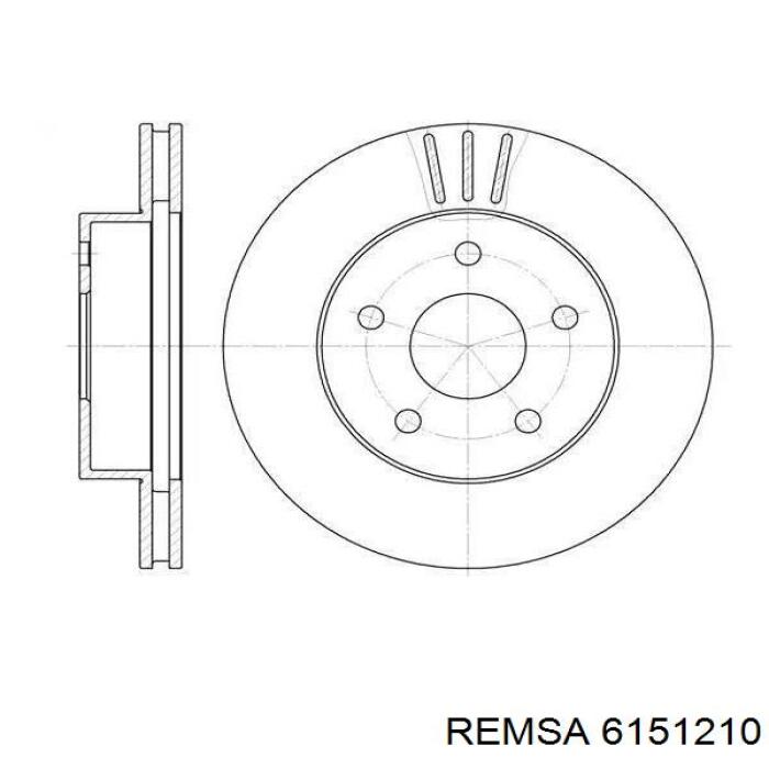Frenos delanteros Remsa 6151210 precio, desde 104,54 EUR