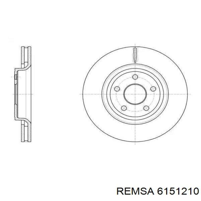 Comprar 6151210 Remsa Freno de disco delantero