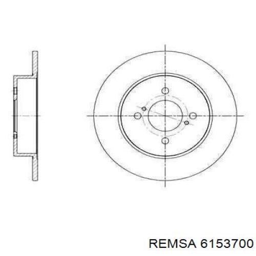 6153700 Remsa disco de freno trasero