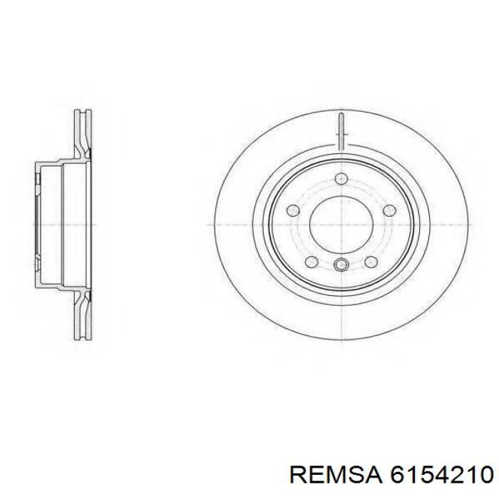 Disco de freno delantero Remsa 6154210