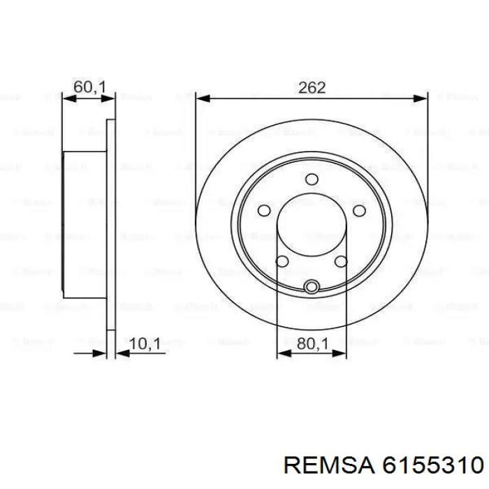 Comprar 6155310 Remsa Freno de disco delantero
