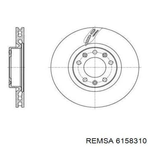 Disco de freno delantero Remsa 6158310