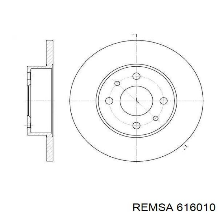 Disco de freno trasero Remsa 616010 precio, desde 39,46 EUR