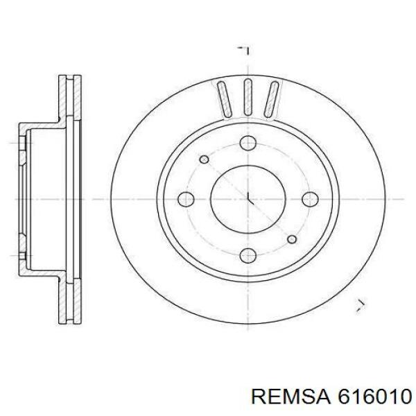 Comprar 616010 Remsa Disco de freno trasero