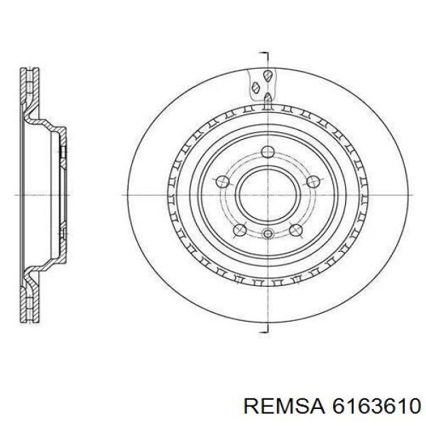 6163610 Remsa disco de freno trasero