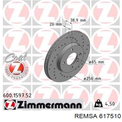 Frenos delanteros Remsa 617510 precio, desde 27,91 EUR