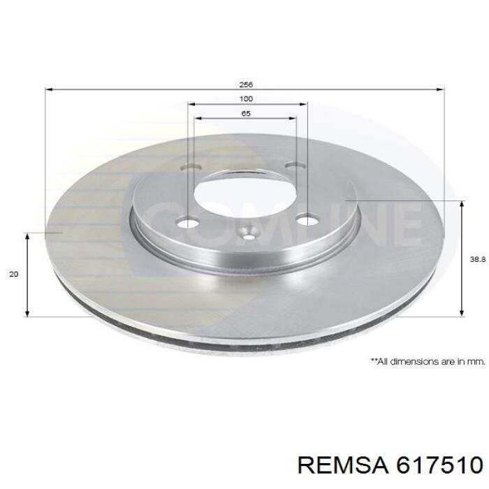 Comprar 617510 Remsa Freno de disco delantero