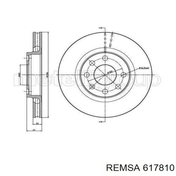Comprar 617810 Remsa Freno de disco delantero
