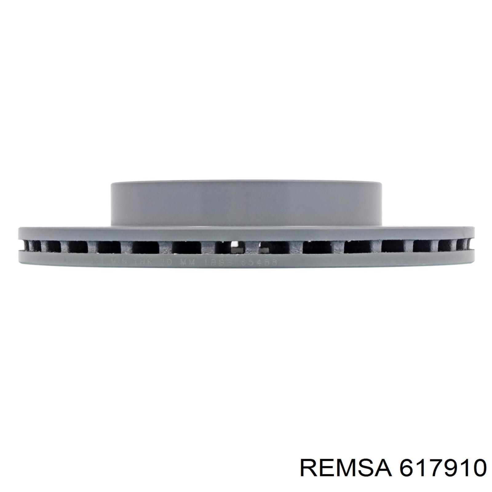Disco de freno delantero Remsa 617910