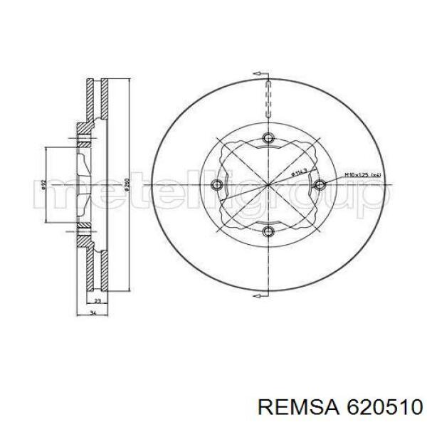Comprar 620510 Remsa Freno de disco delantero