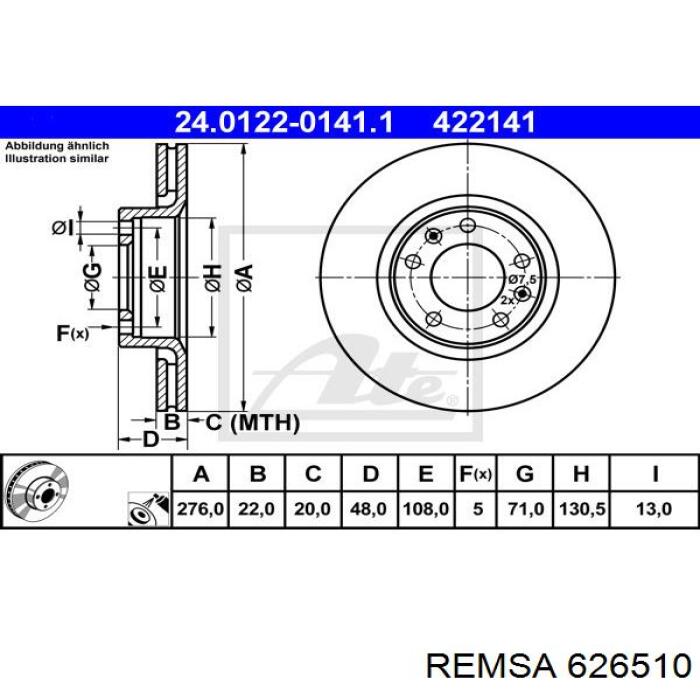 Disco de freno delantero TRW DF1222