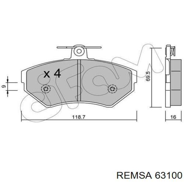 Pastillas de freno delanteras Seat Ibiza 2 6K1