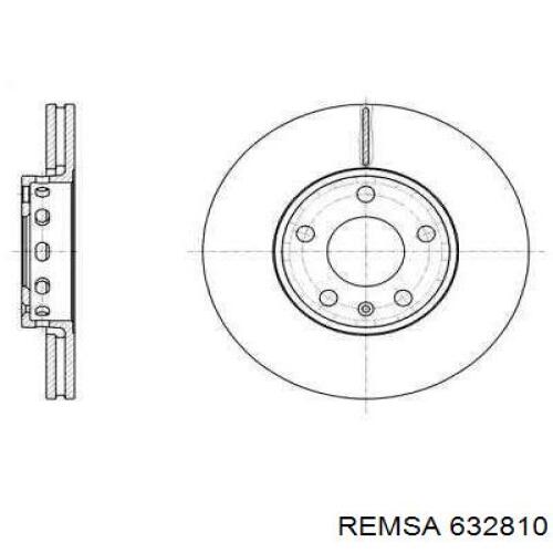 Disco de freno delantero Remsa 632810