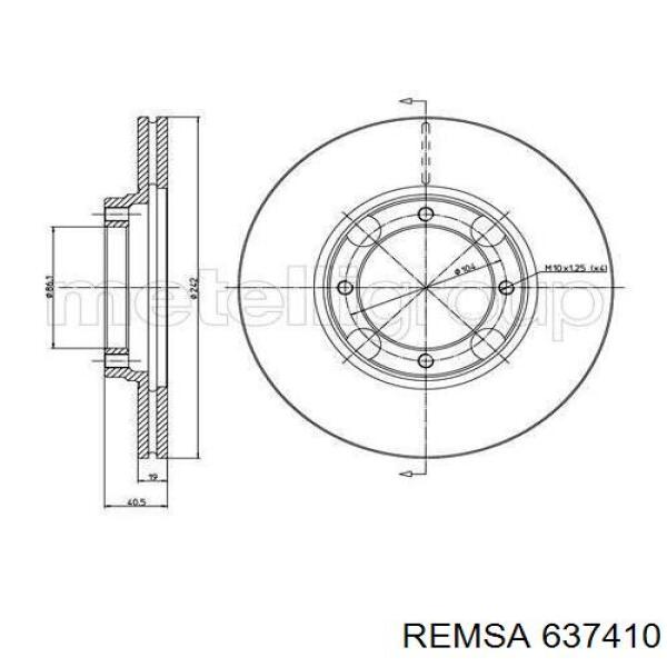 Freno de disco delantero Hyundai Accent 1