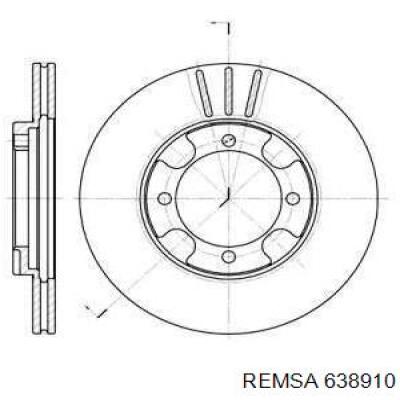Frenos delanteros Remsa 638910 precio, desde 37,81 EUR