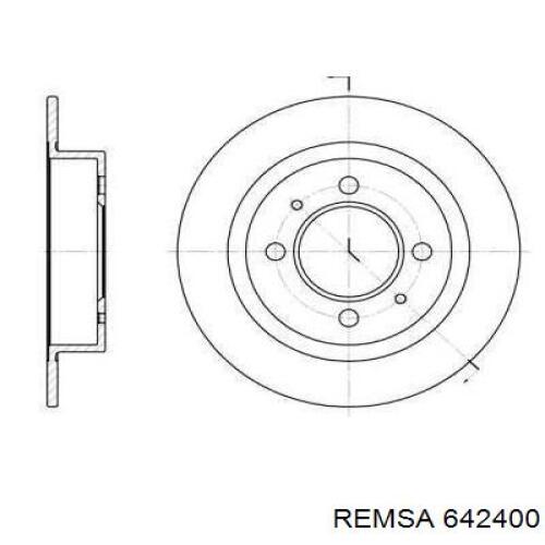 Comprar 642400 Remsa Disco de freno trasero
