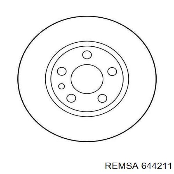 Freno de disco delantero REMSA 644211