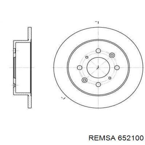 Freno de disco trasero Remsa 652100 precio, desde 44,45 USD