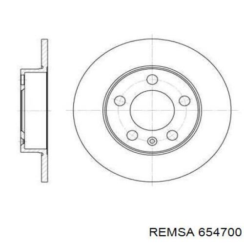 Comprar 654700 Remsa Disco de freno trasero