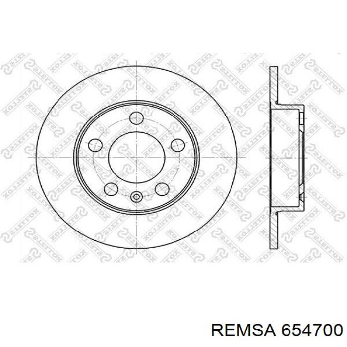 Disco de freno trasero Remsa 654700 precio, desde 18,07 EUR