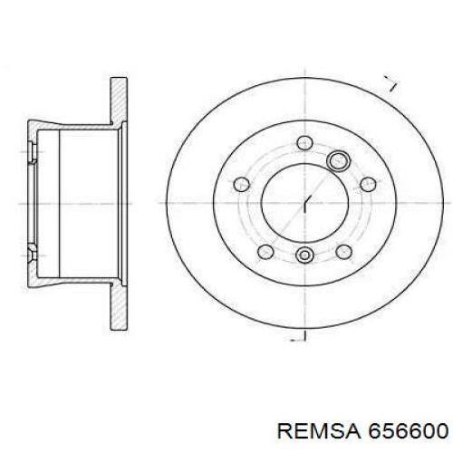 Frenos traseros Remsa 656600