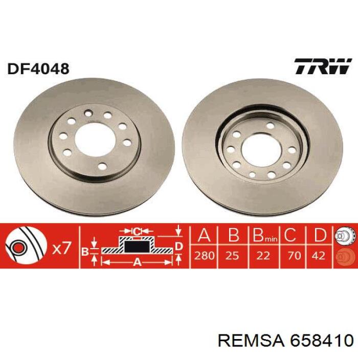 Frenos delanteros Remsa 658410 precio, desde 32,91 EUR