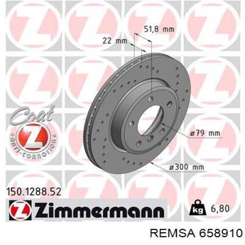 Frenos delanteros Remsa 658910 precio, desde 44,64 EUR