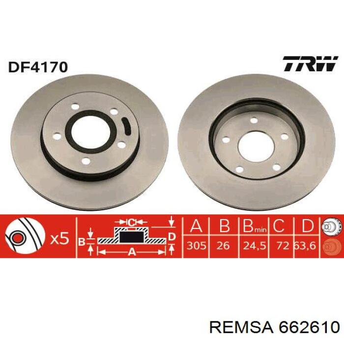 Freno de disco delantero Jeep Cherokee 2 XJ