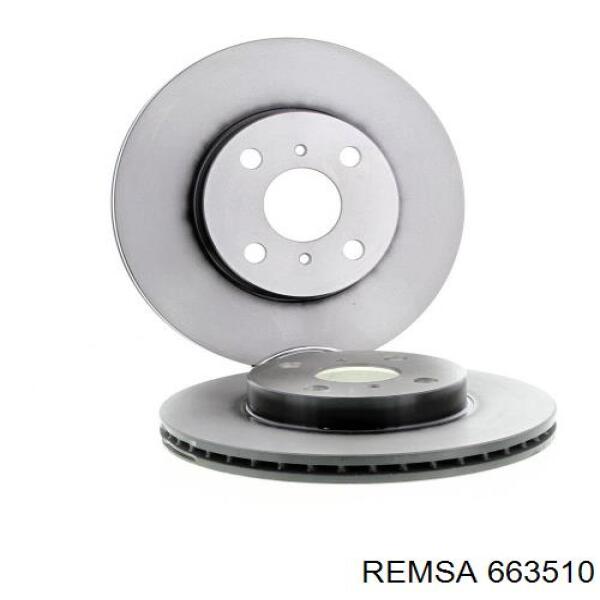 Disco de freno delantero Remsa 663510