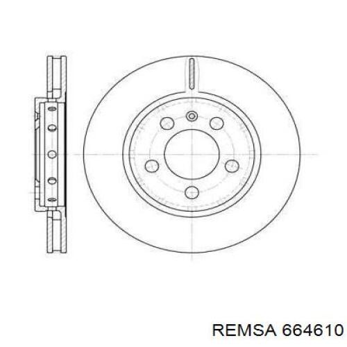 Disco de freno trasero Remsa 664610 precio, desde 37,67 EUR
