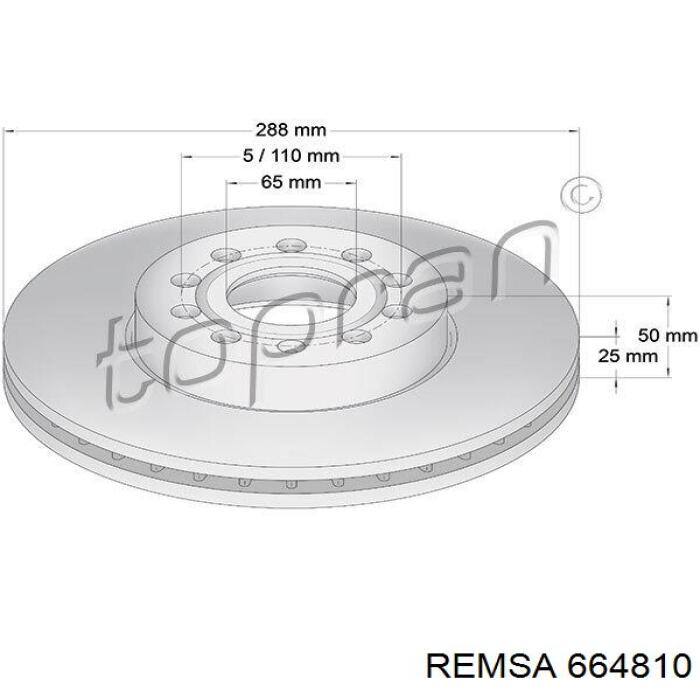 Freno de disco delantero Volkswagen Caddy 2 9K9