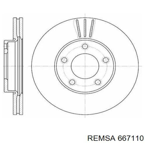 Frenos delanteros Remsa 667110 precio, desde 38,16 EUR