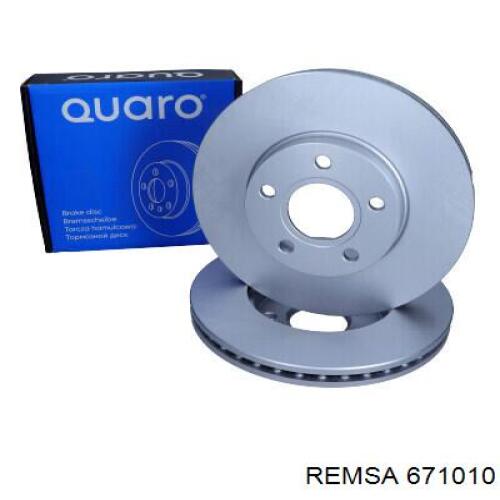 Disco de freno delantero Remsa 671010
