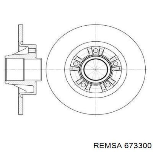 Frenos traseros Remsa 673300