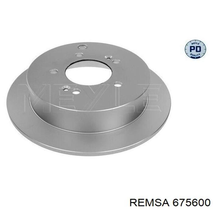 675600 Remsa Freno de disco trasero