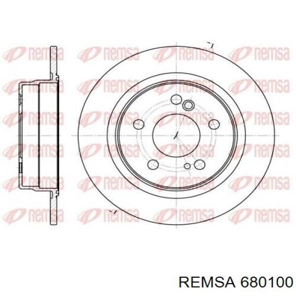 680100 Remsa disco de freno trasero