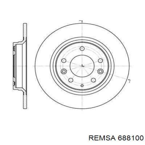 688100 Remsa Freno de disco trasero