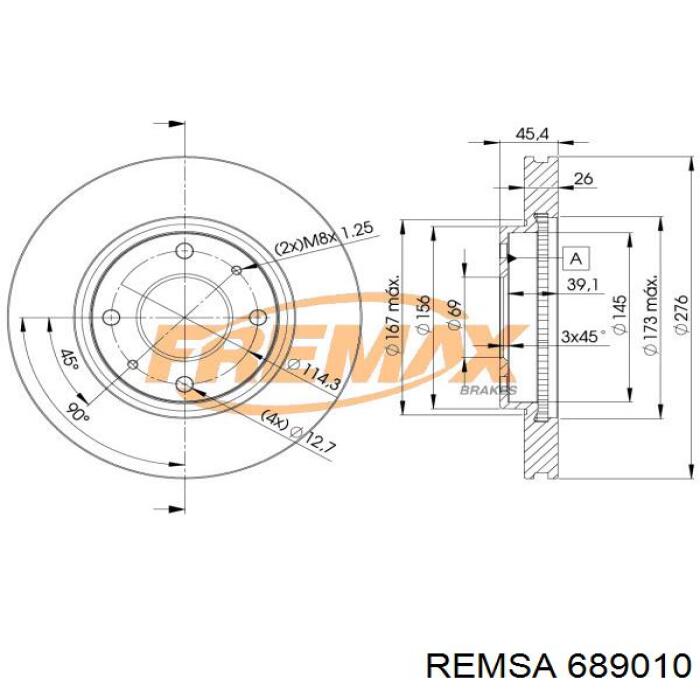 Discos Remsa 689010