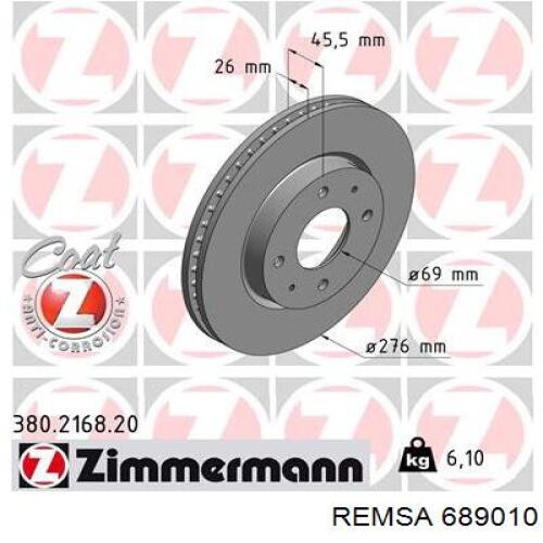 Freno de disco delantero Remsa 689010 precio, desde 71,37 USD