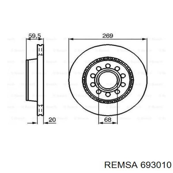 4A0615601B VAG Discos