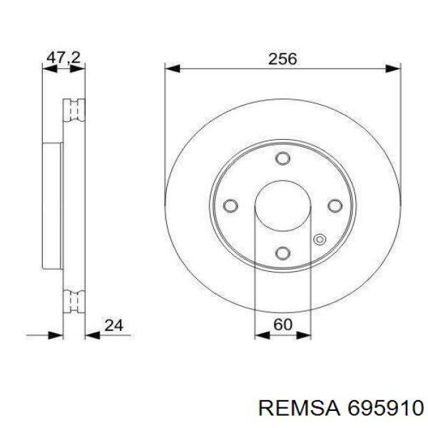 Frenos delanteros Remsa 695910 precio, desde 35,66 EUR