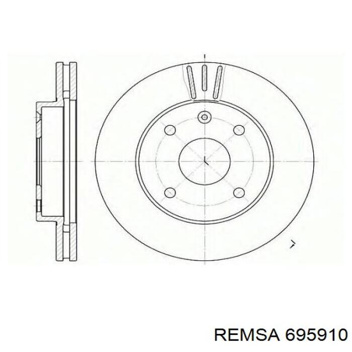 Comprar 695910 Remsa Freno de disco delantero