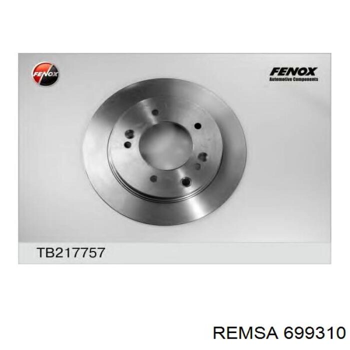 Comprar 699310 Remsa Disco de freno trasero