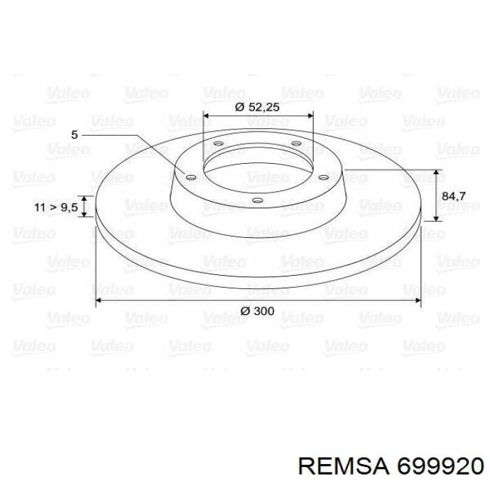 Disco de freno trasero Renault Espace 4 JK0