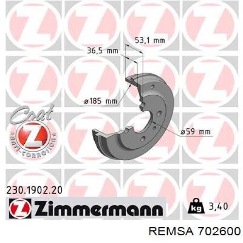 TA-002 Japan Parts freno de tambor trasero